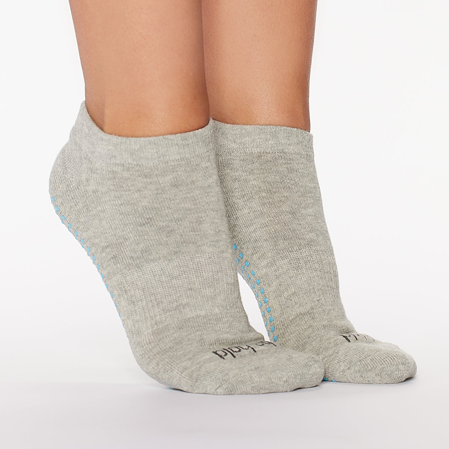 Be Bold Grip Socks (Heather/Island Blue)
