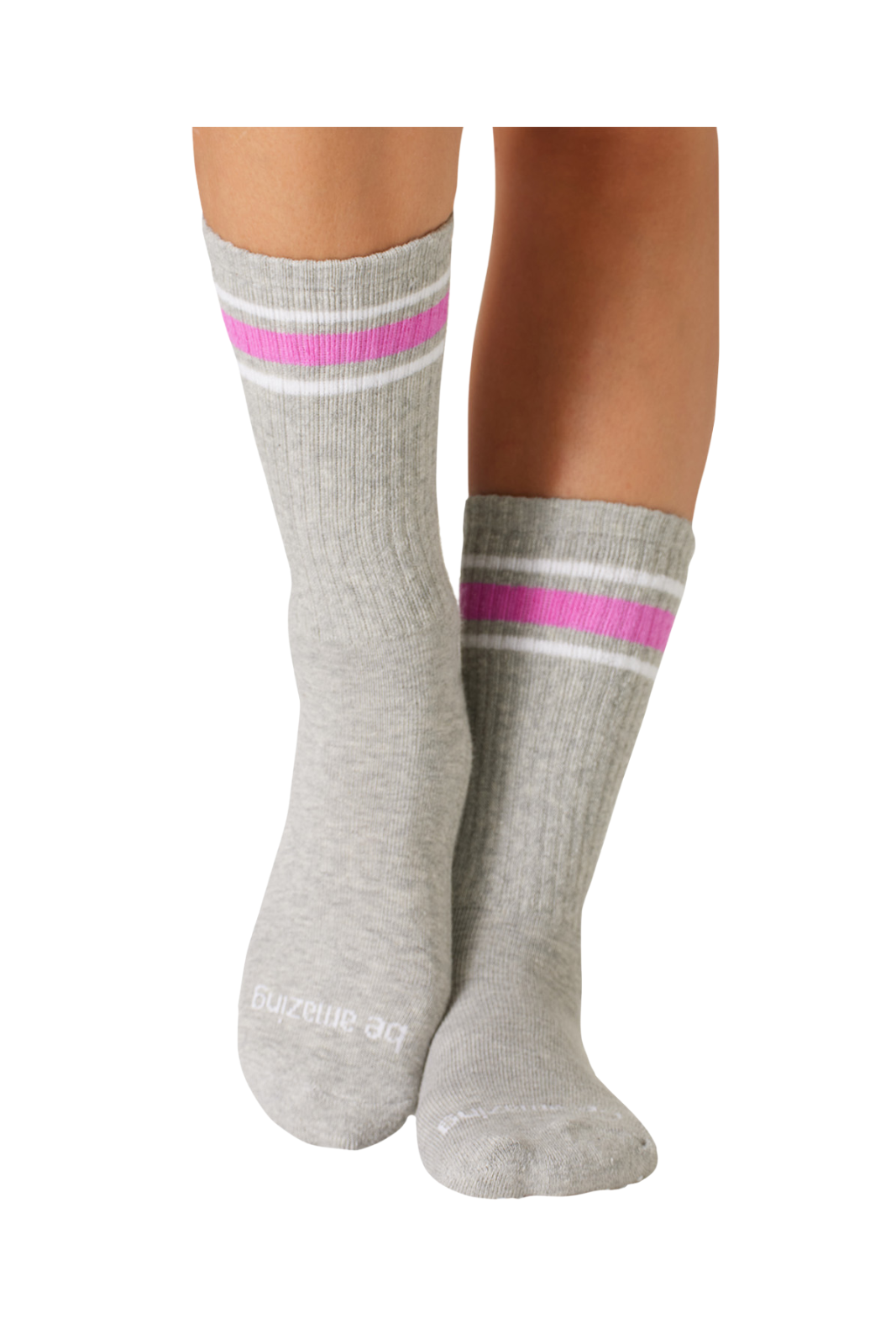 Crew Be Amazing Grip Socks (Heather/Orchid)