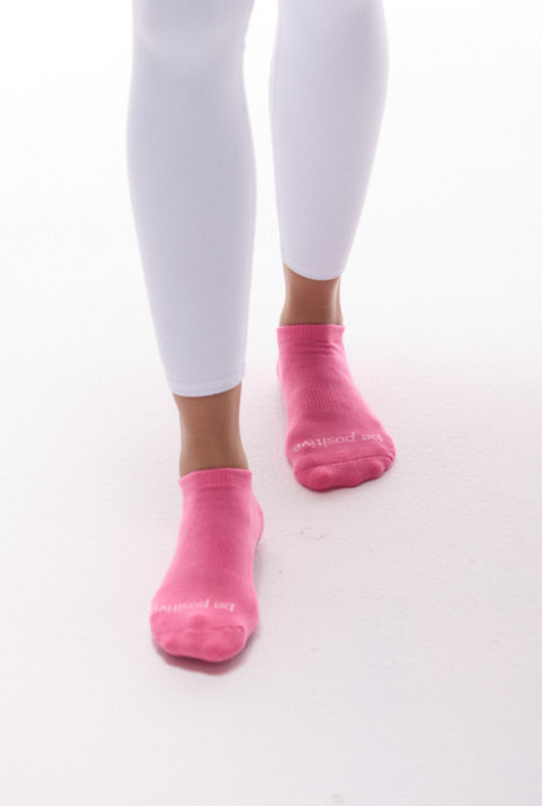 Be Positive Grip Socks (Pink Lemonade/Navy)