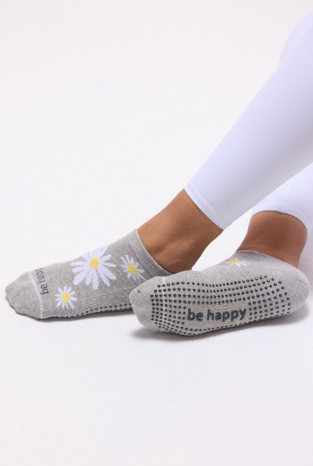 Be Happy Blossom Grip Socks (Daisy)