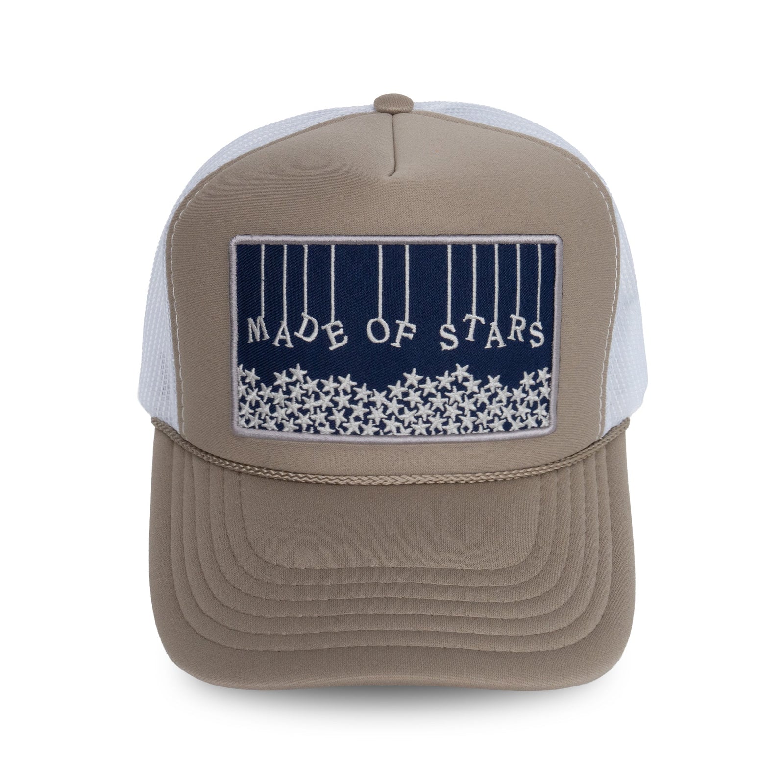 Made of Stars Inspirational Foam Trucker Hat in Cabana Sand