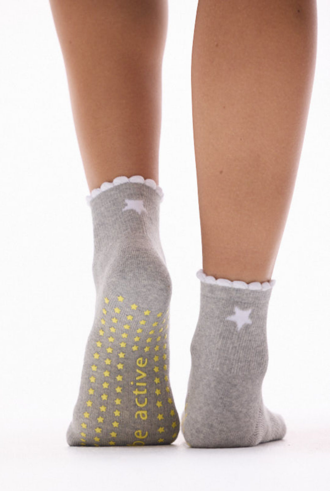 Short Crew Be Active Grip Socks (Heather/Star)