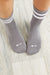 Crew Be Love Grip Socks (Dark Grey/White)