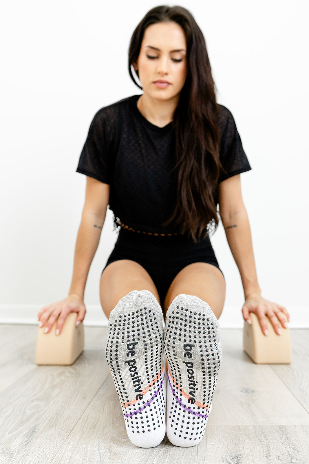 Be Positive Laila Grip Socks (Cove)