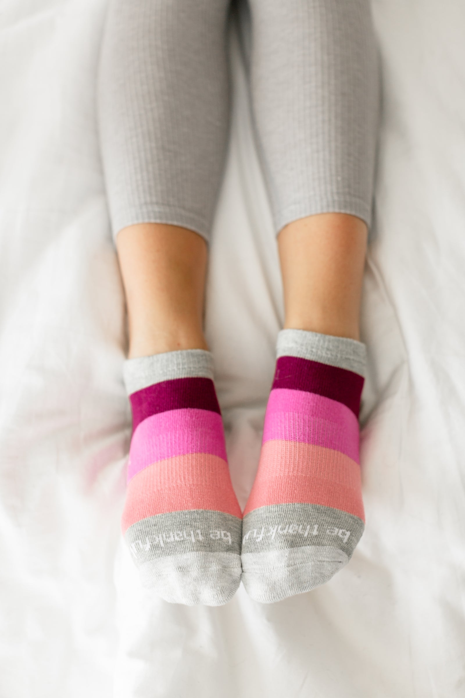 Be Thankful Marlowe Grip Socks (Sunset)