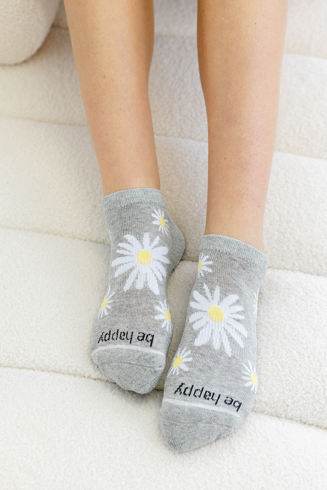 Be Happy Blossom Grip Socks (Daisy)