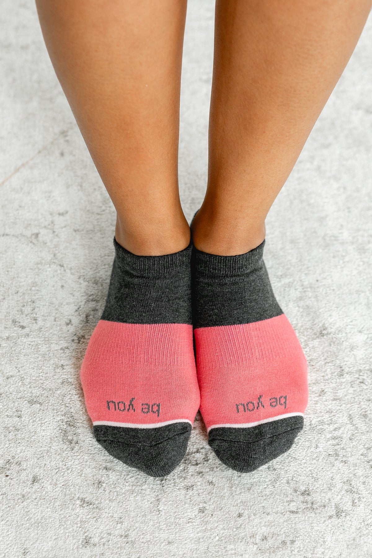 Be You Grace Grip Socks (Guava)