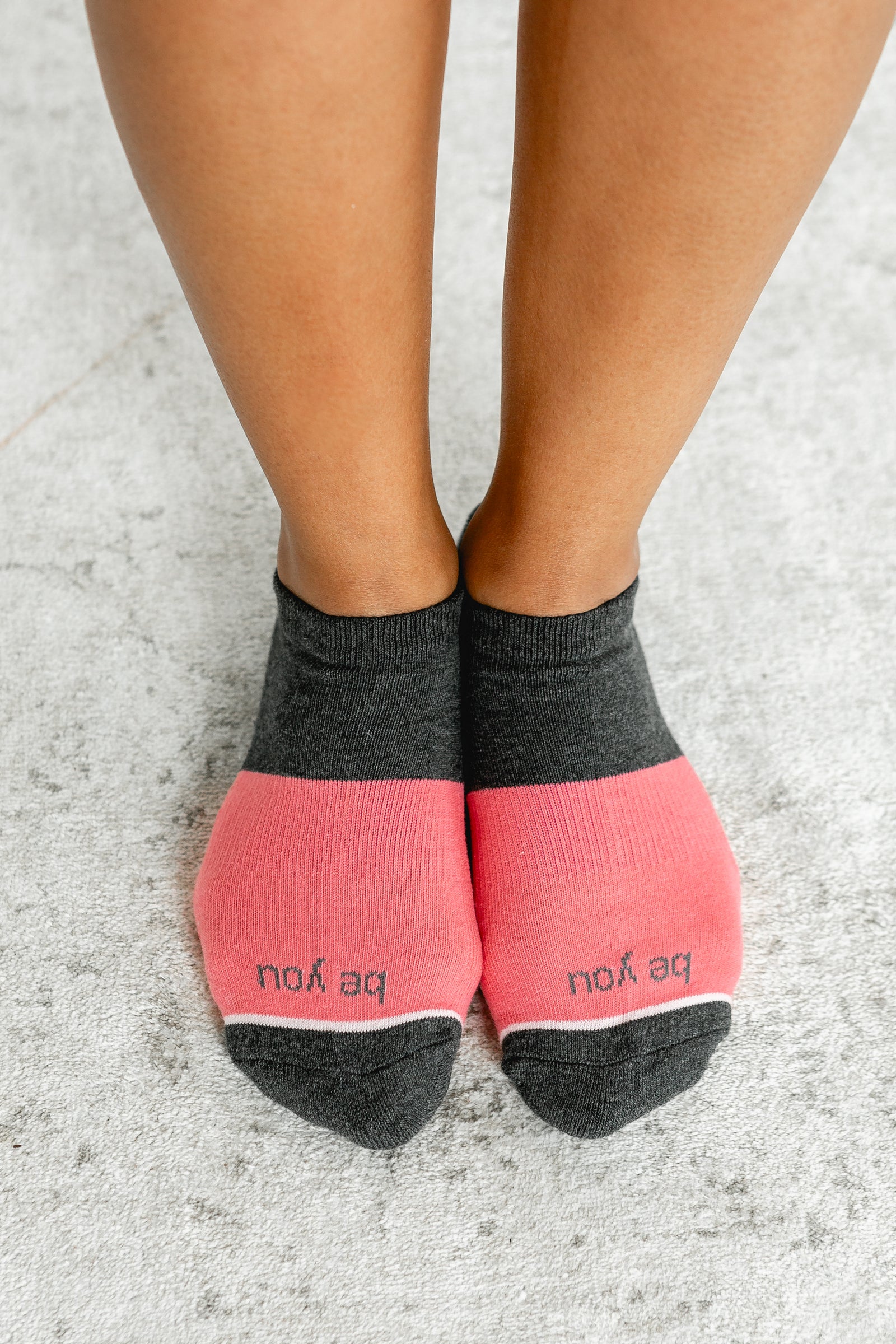 Be You Grace Grip Socks (Guava)