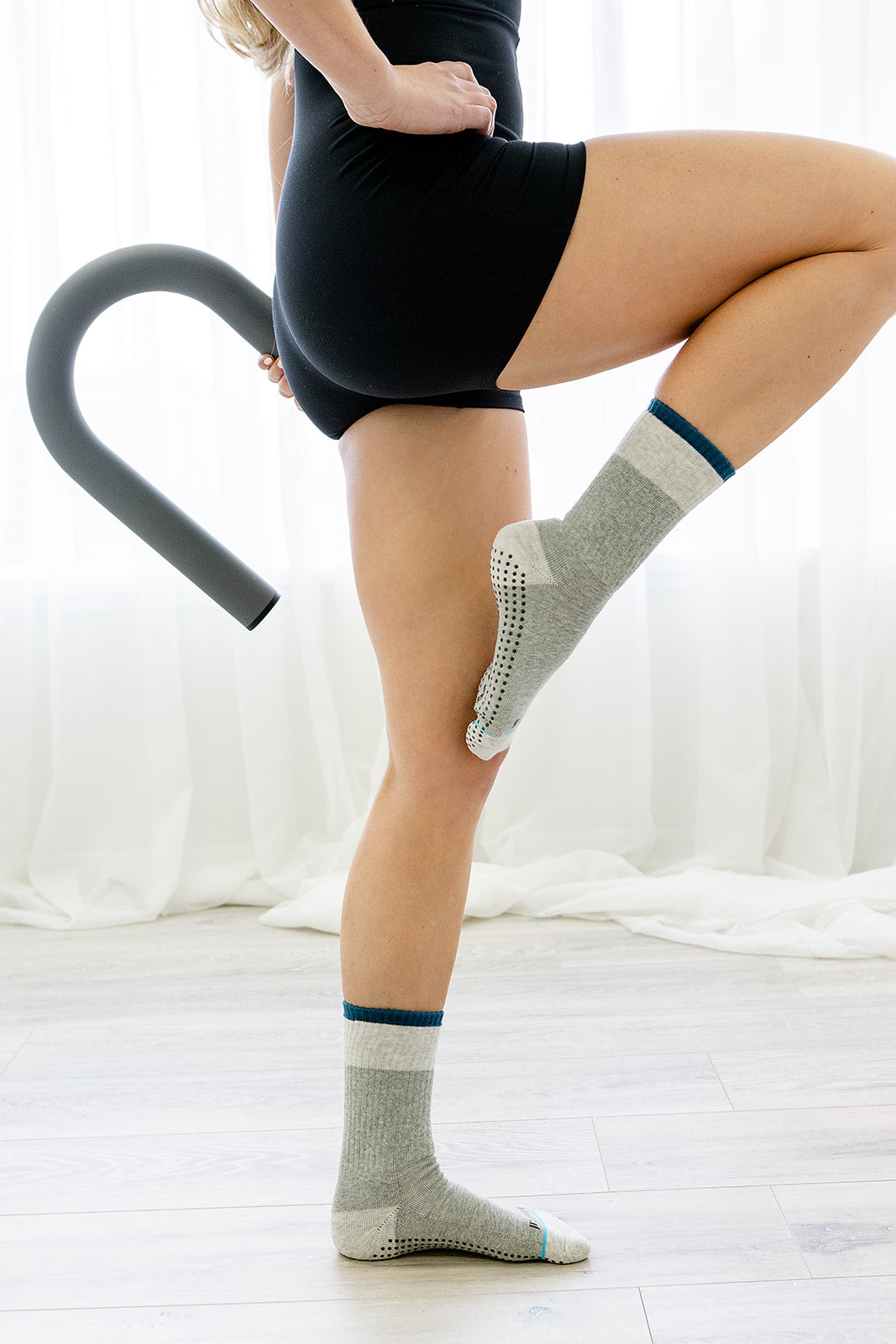 Crew Be Thankful Grip Socks (Heather/Cyprus)