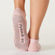 Be Grateful Marbled Grip Socks (Sunrise)