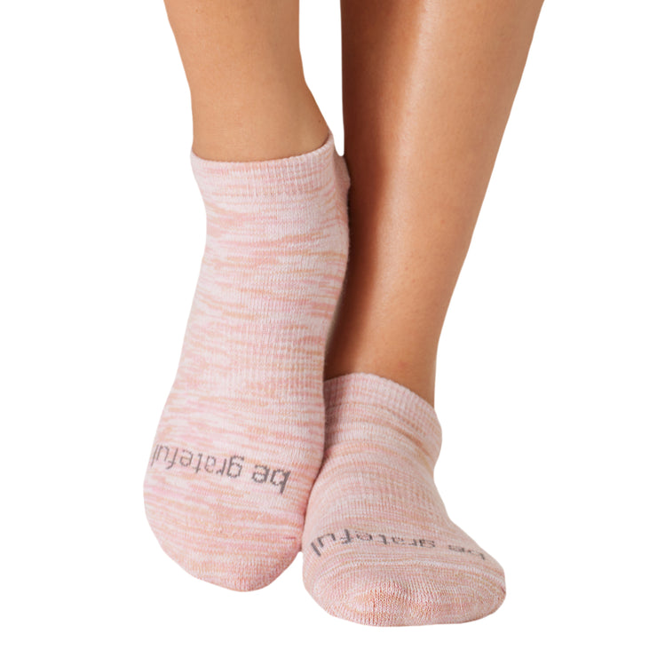Be Grateful Marbled Grip Socks (Sunrise)