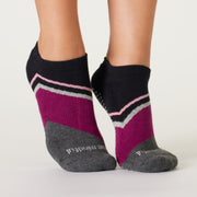 Be Mindful Laila Grip Socks (Plum)