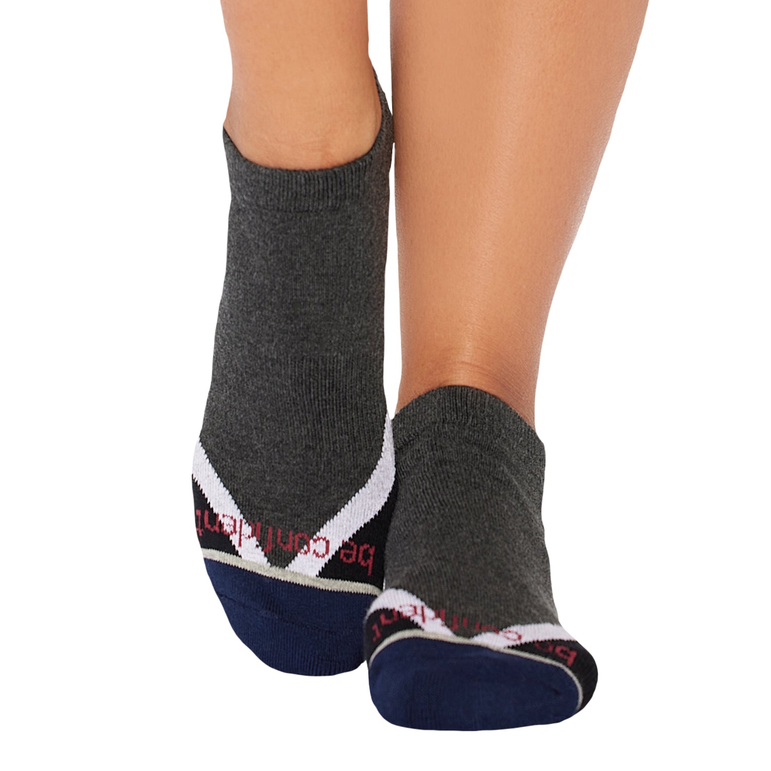 Be Confident Frankie Grip Socks (Storm)