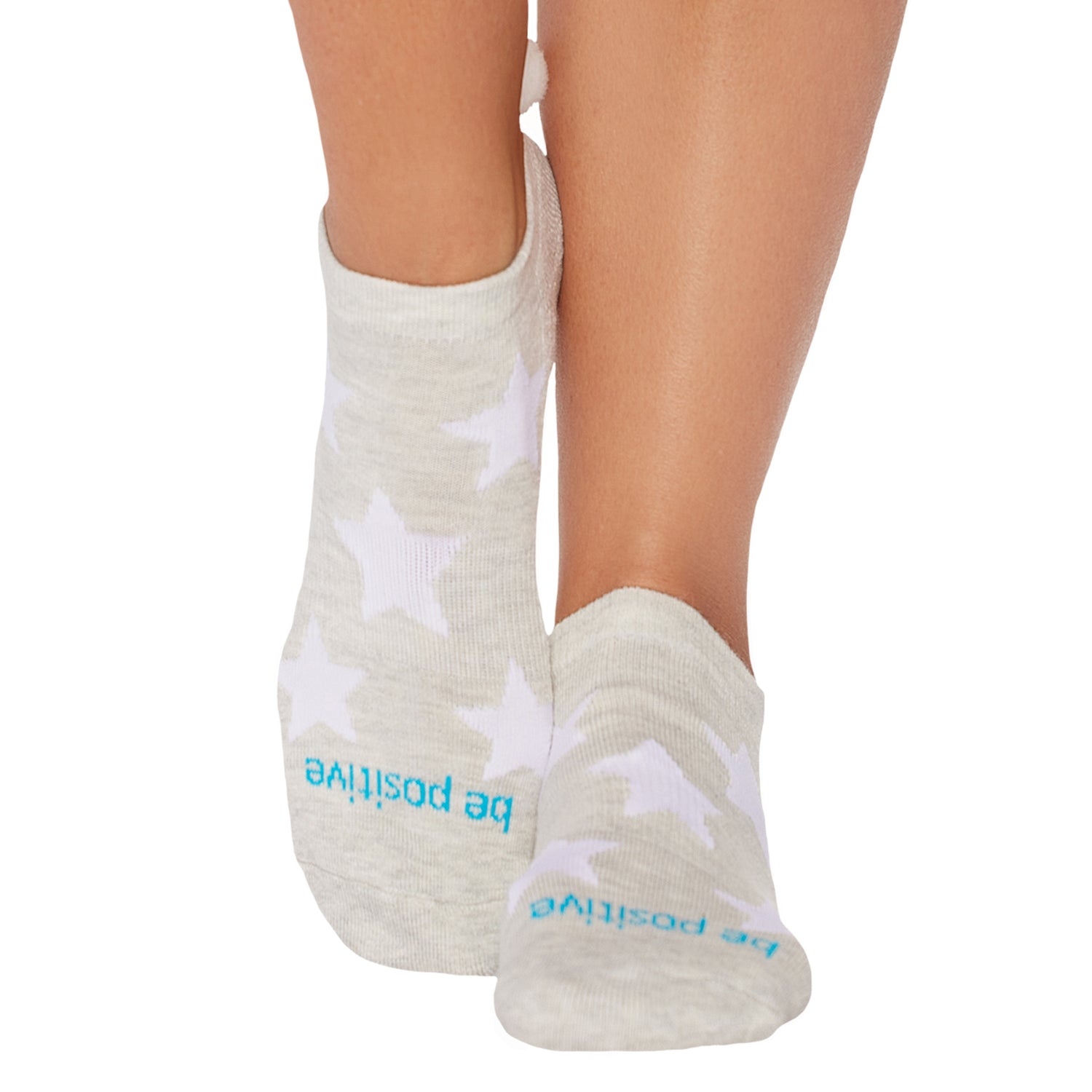 Pom Pom Be Positive Grip Socks (Spark)