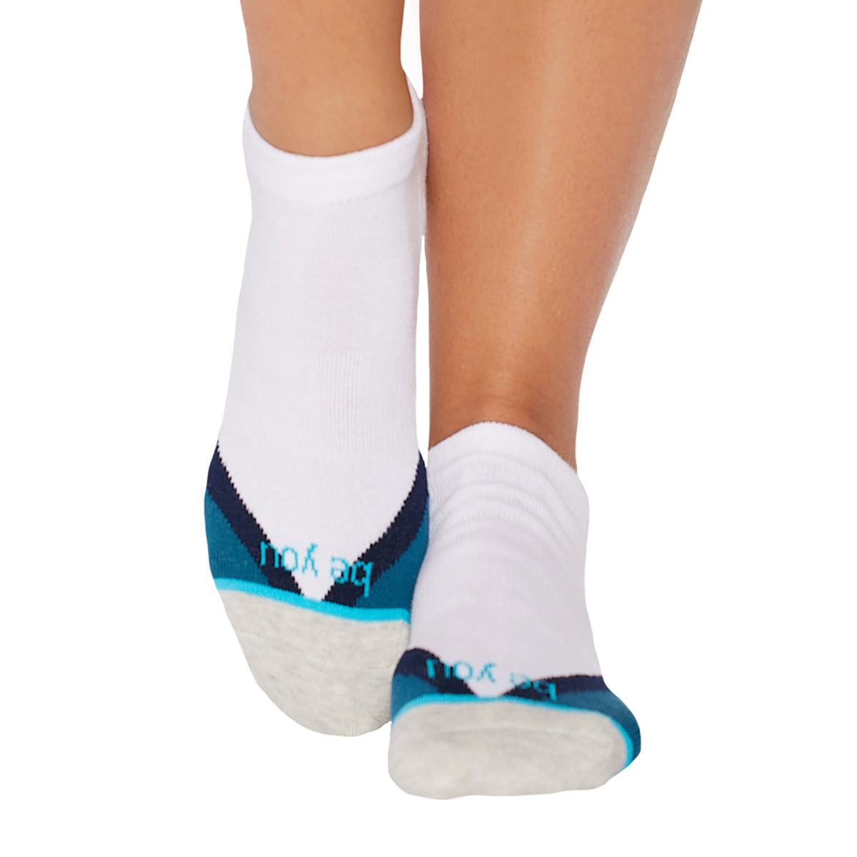 Be You Frankie Grip Socks (Breeze)