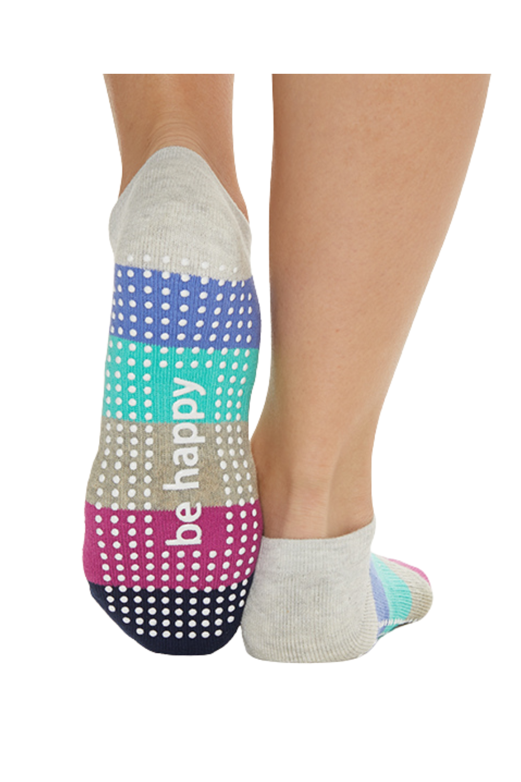 Be Happy Marlowe Grip Socks (Hibiscus)