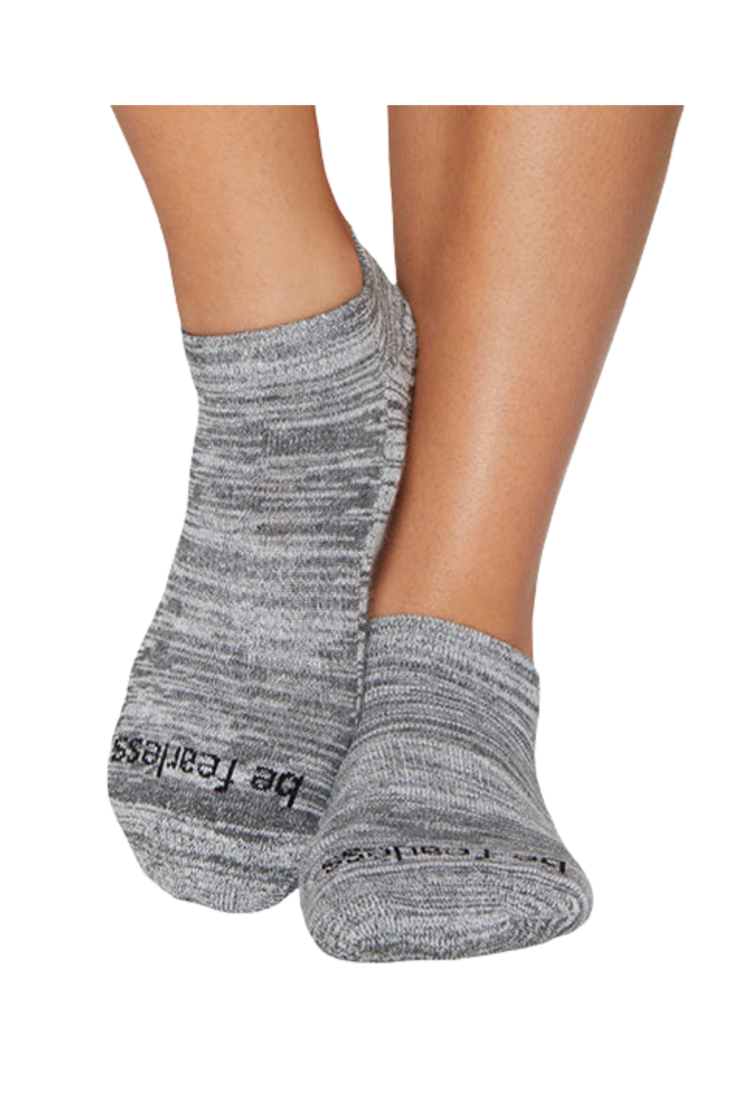 Be Fearless Marbled Grip Socks (Pepper)