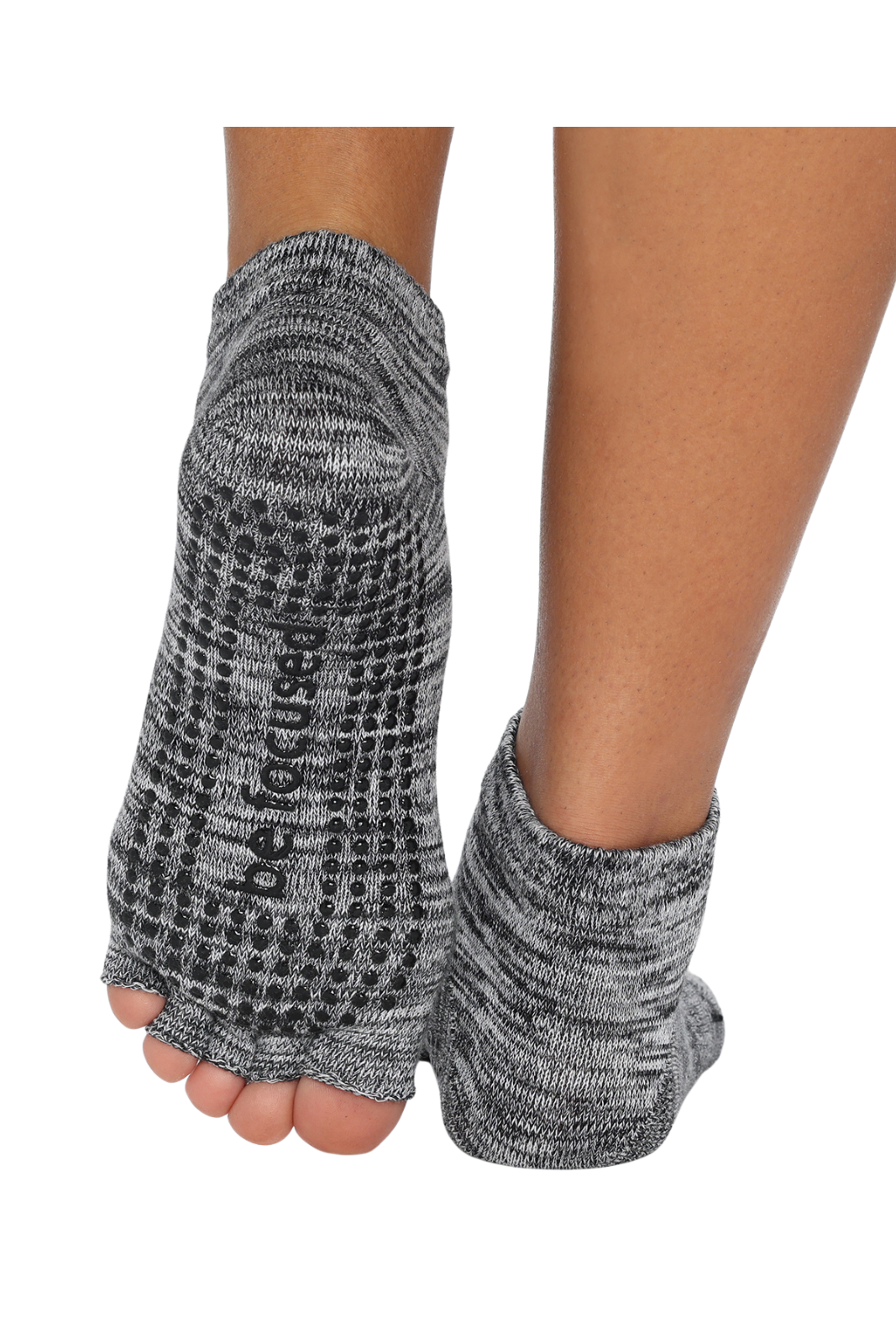 Half Toe Be Focused Marbled Grip Socks (Ash)