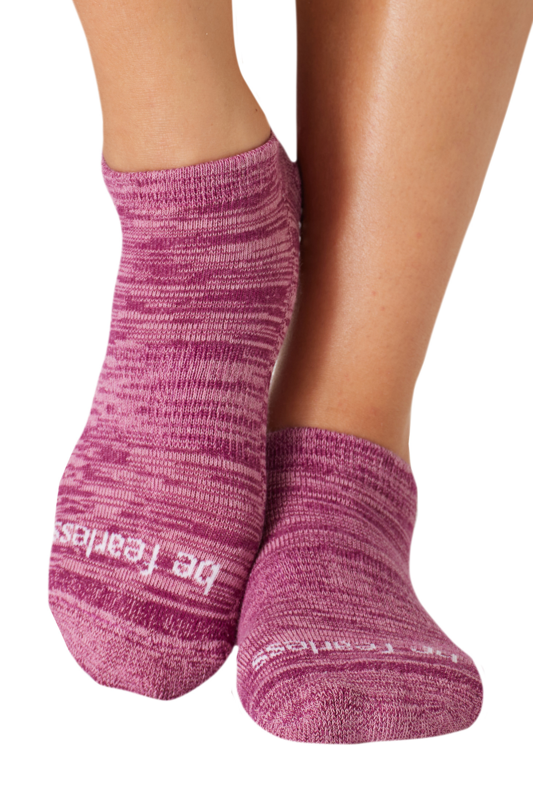 Be Fearless Marbled Grip Socks (Tulip)