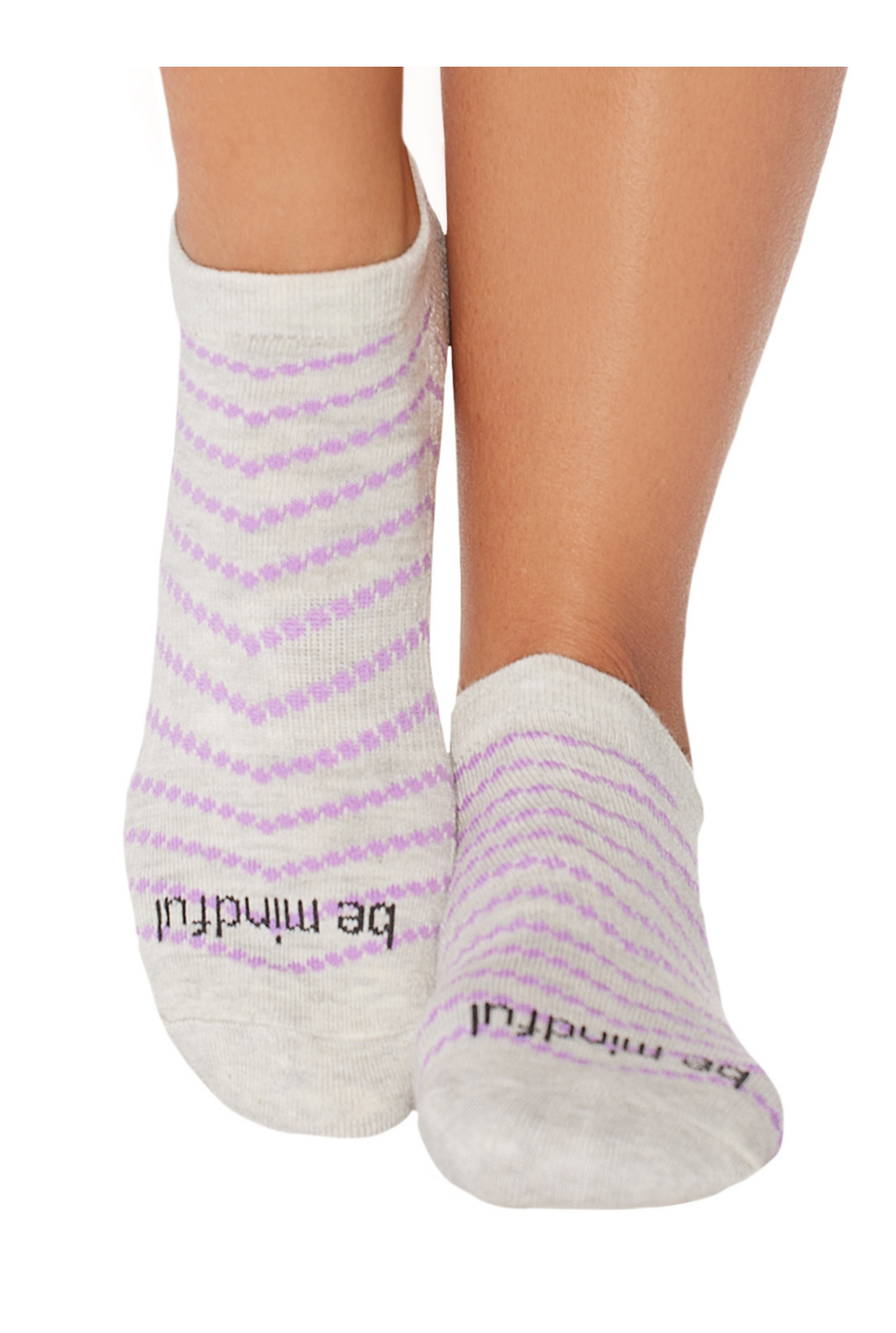 Be Mindful Elena Grip Socks (Wisteria)