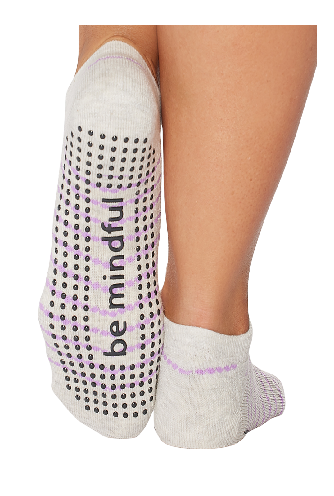 Be Mindful Elena Grip Socks (Wisteria)