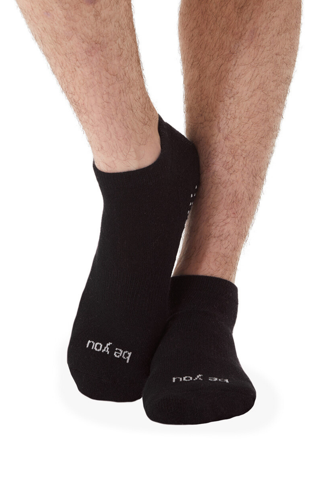 Mens Be You Grip Socks (Black/Grey)