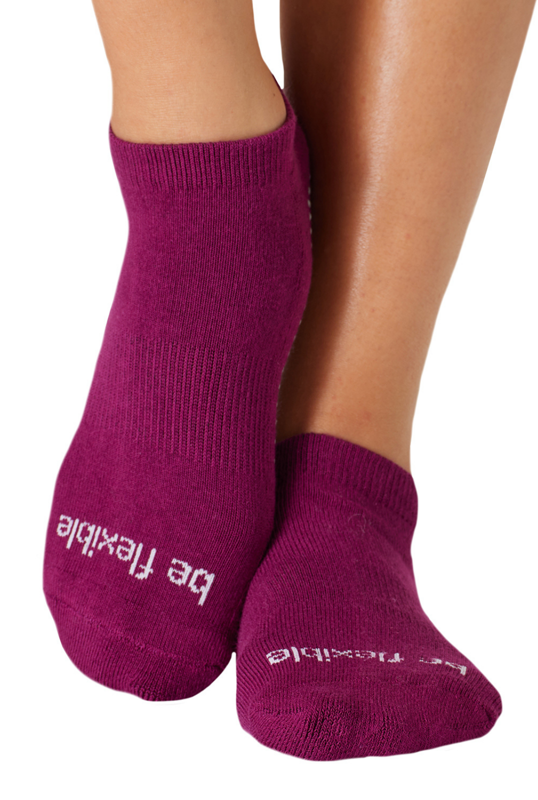 Be Flexible Grip Socks (Acai/Grey)