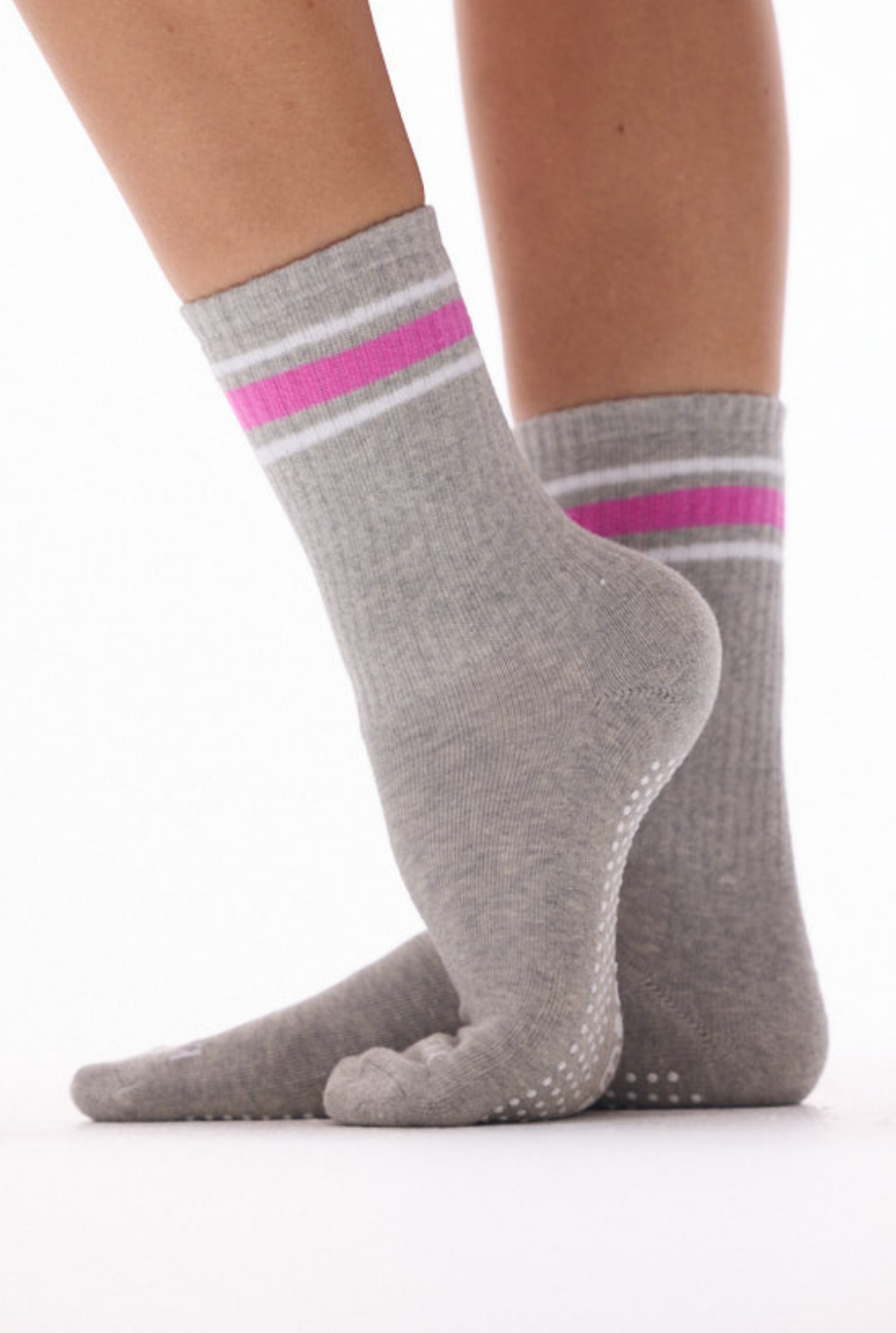 Crew Be Amazing Grip Socks (Heather/Orchid)