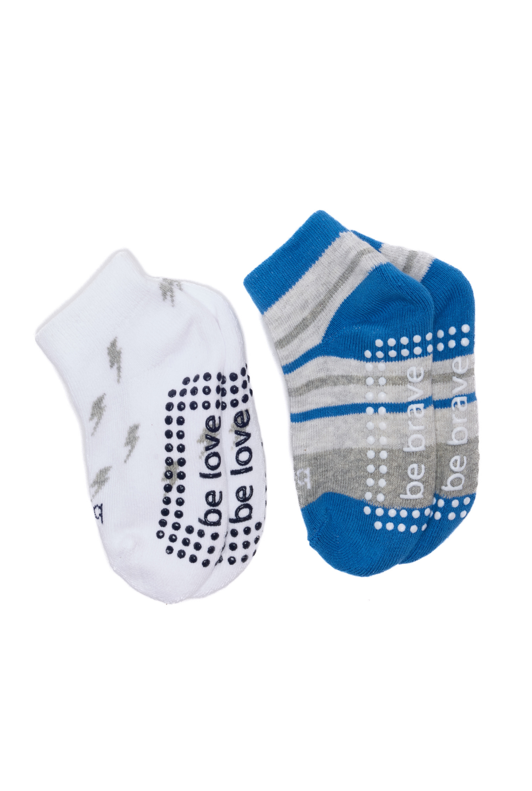 Boys 2 Pack Grip Socks 2T-4T (Cash)