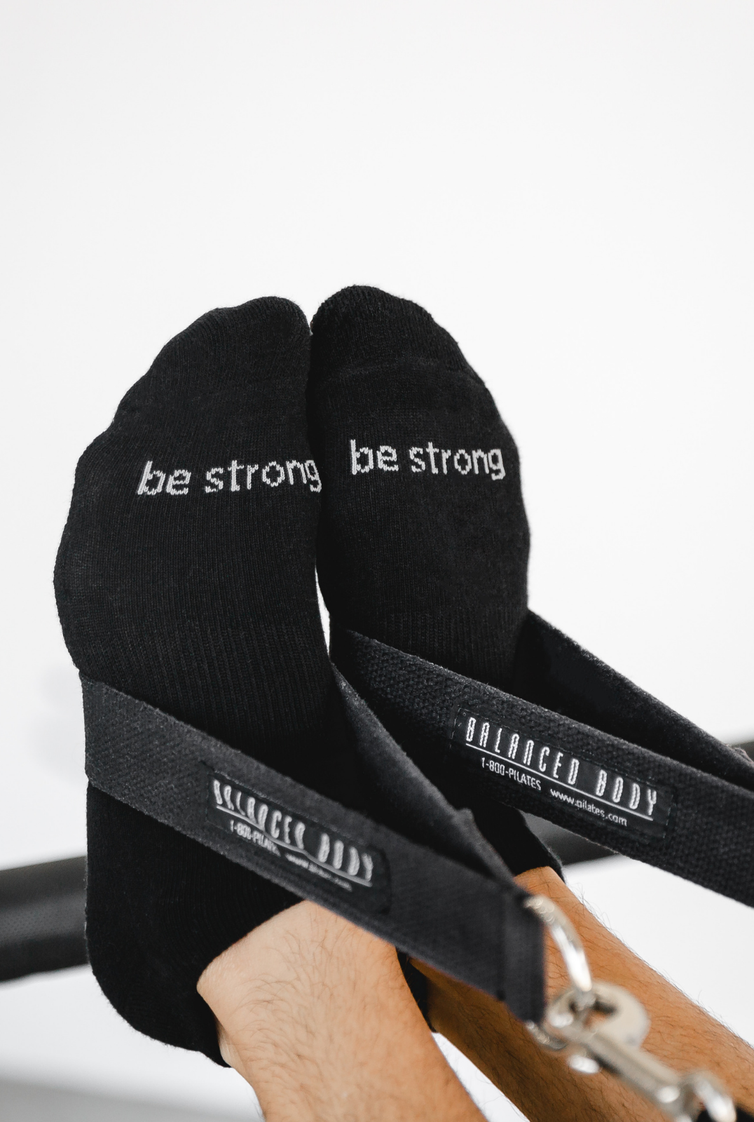 Mens Be Strong Grip Socks (Black/Slate)