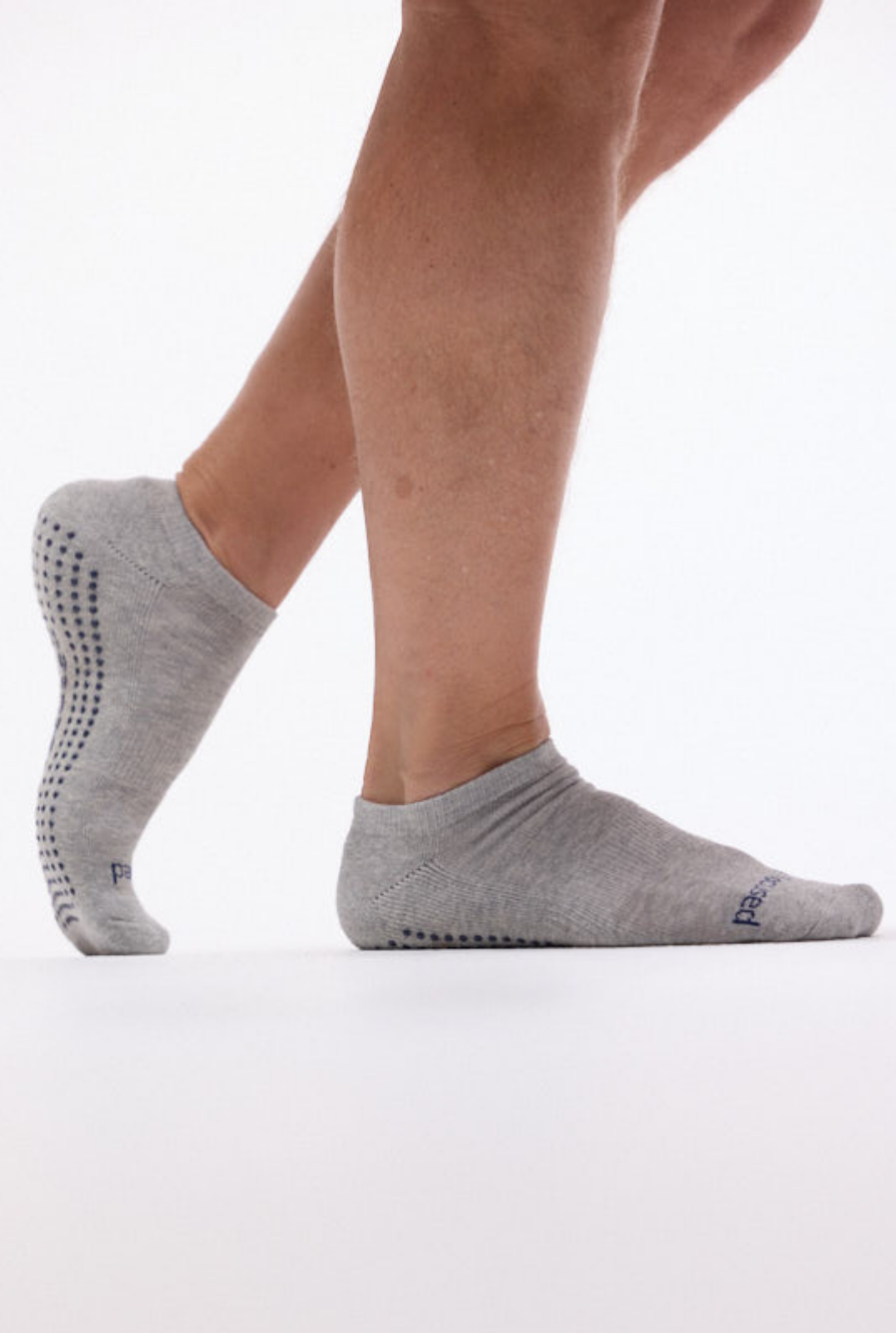 Mens Be Focused Grip Socks (Heather/Navy)
