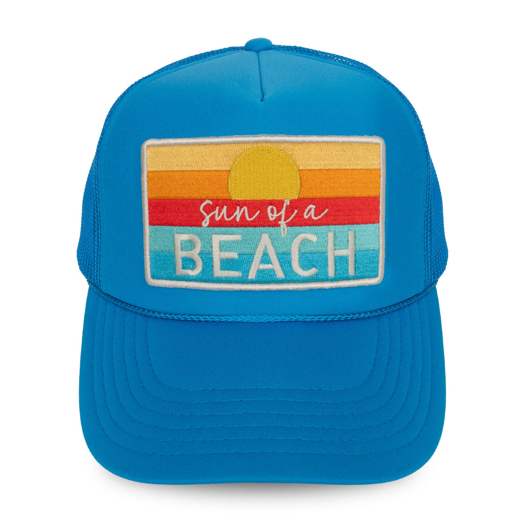 Sun Beach Foam Trucker Hat Riviera Waves