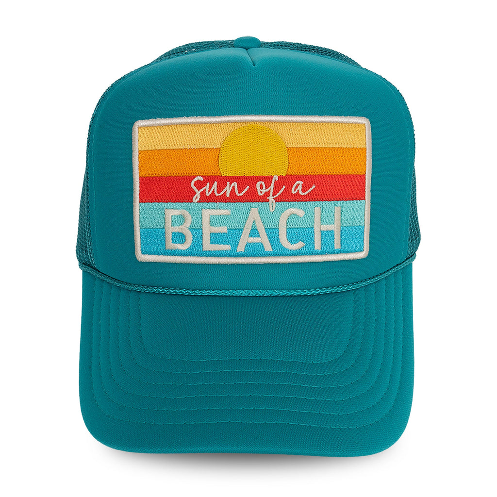 Sun Beach Foam Trucker Hat Jade Lagoon