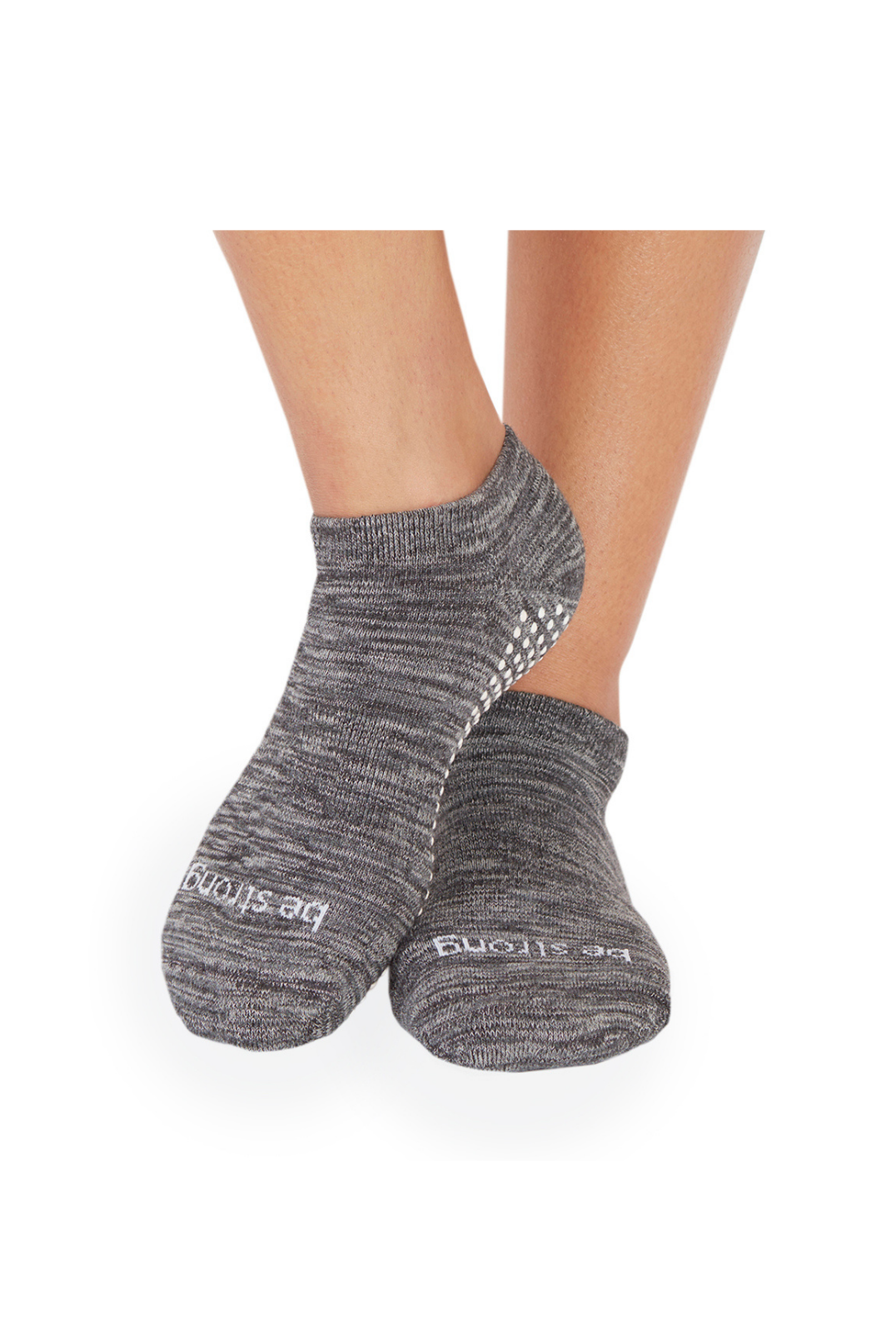 Be Strong Marbled Grip Socks (Ash)