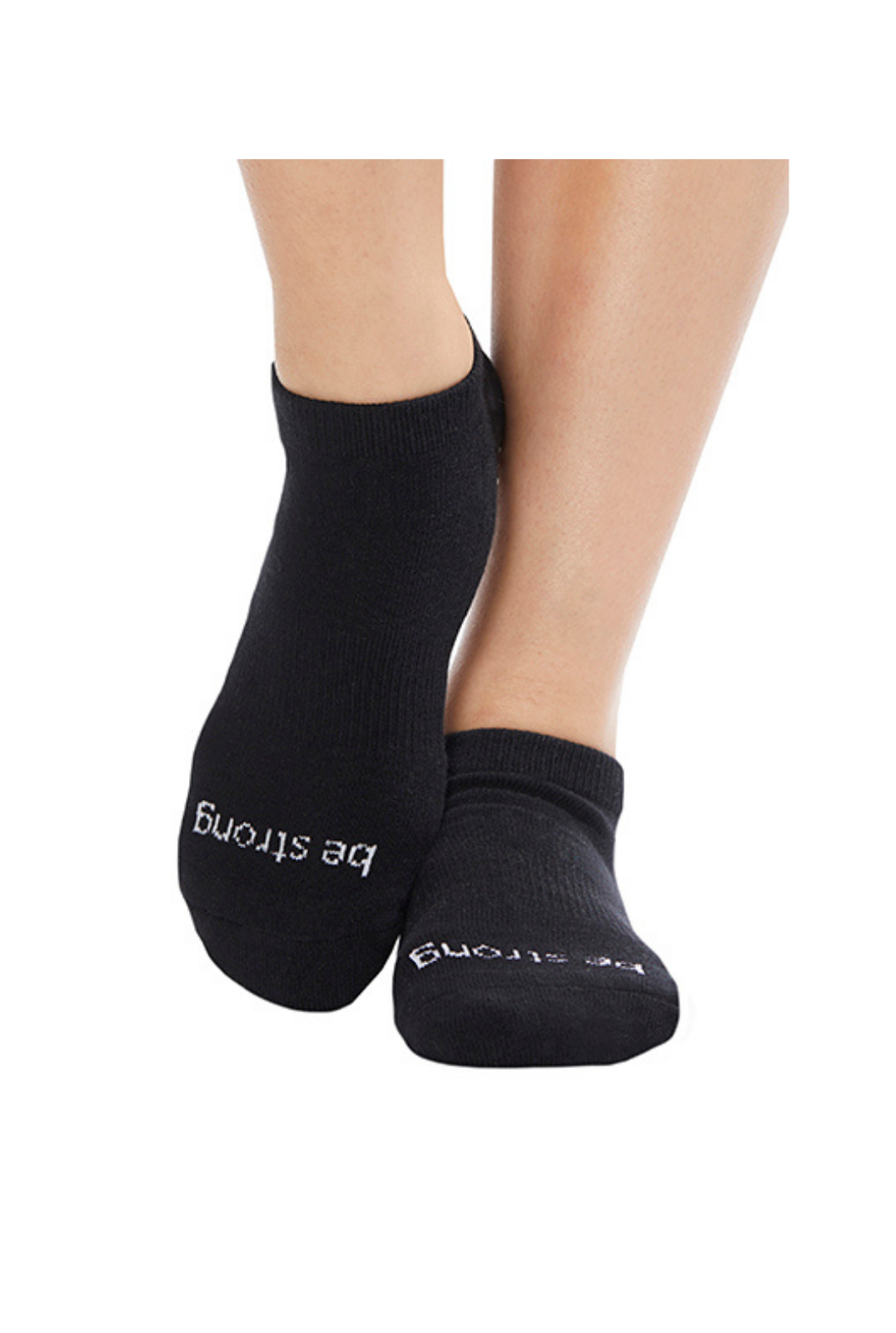 Be Strong Grip Socks (Black/White)