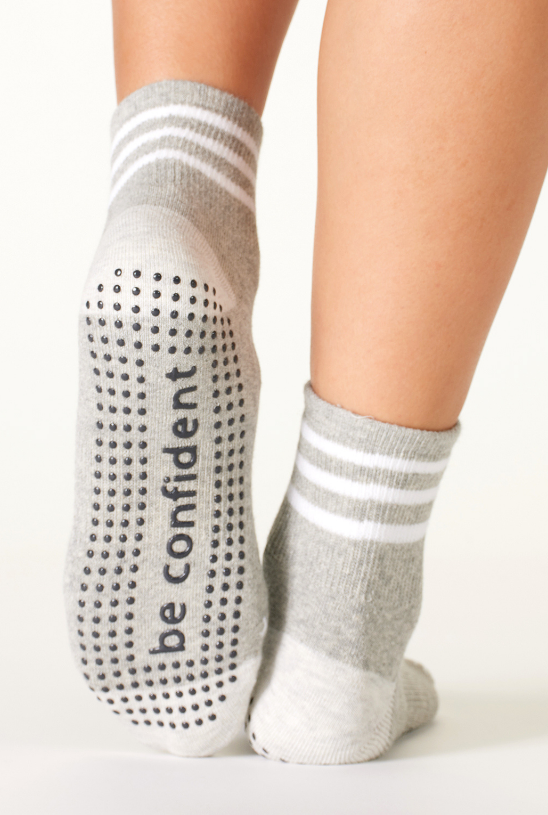 Short Crew Be Confident Grip Socks (Heather/Star)