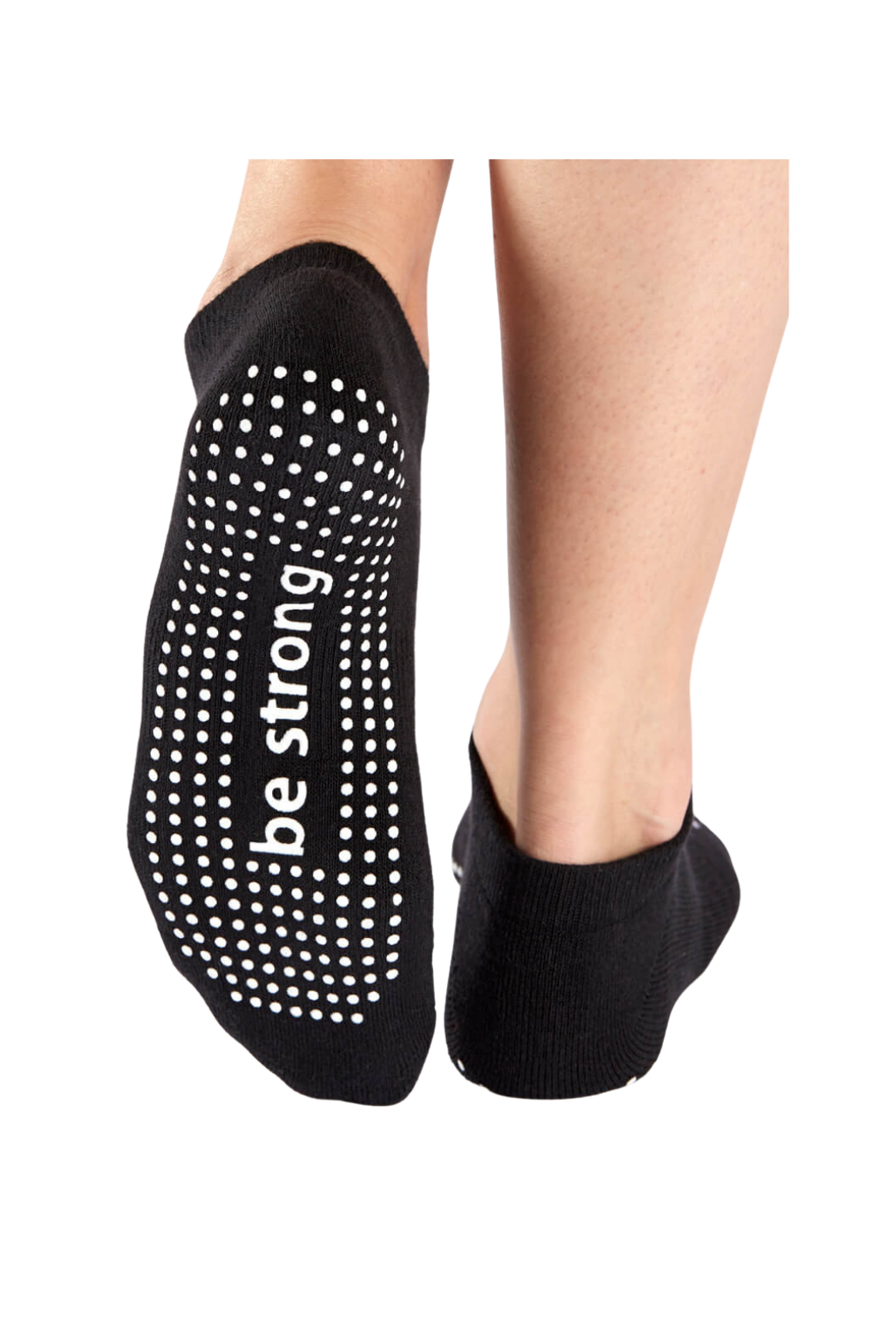 Be Strong Grip Socks (Black/White)