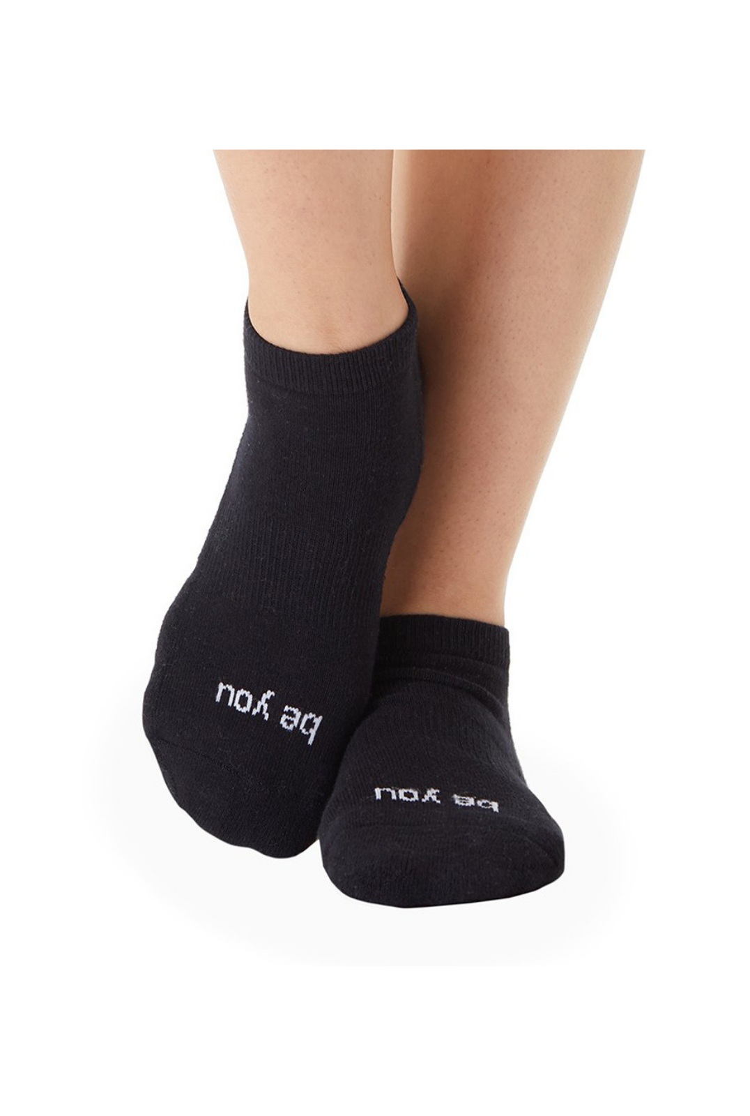 Be You Grip Socks (Black/White)