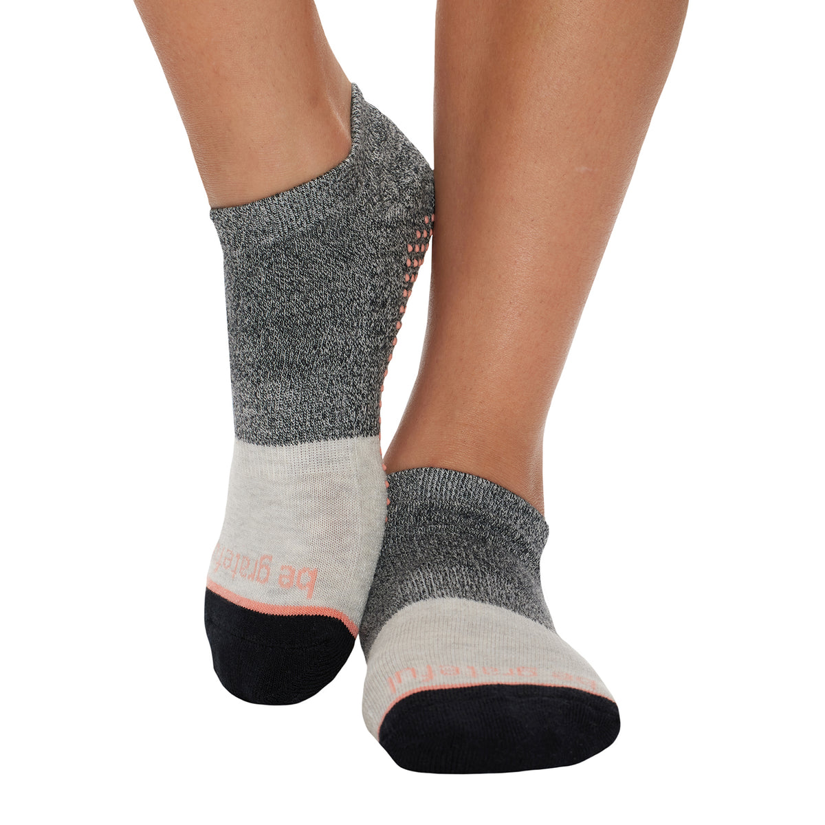 Be Grateful Grace Grip Socks (Bisque)