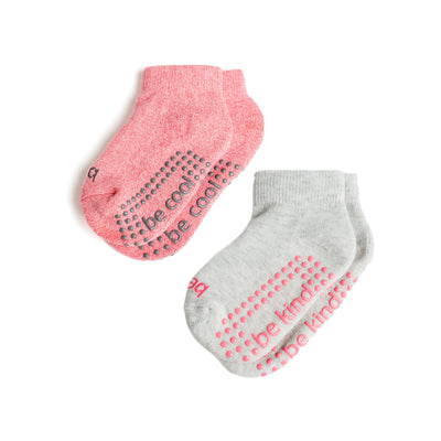 Toddler Girl 2 Pack Grip Socks 2T-4T (Dani)