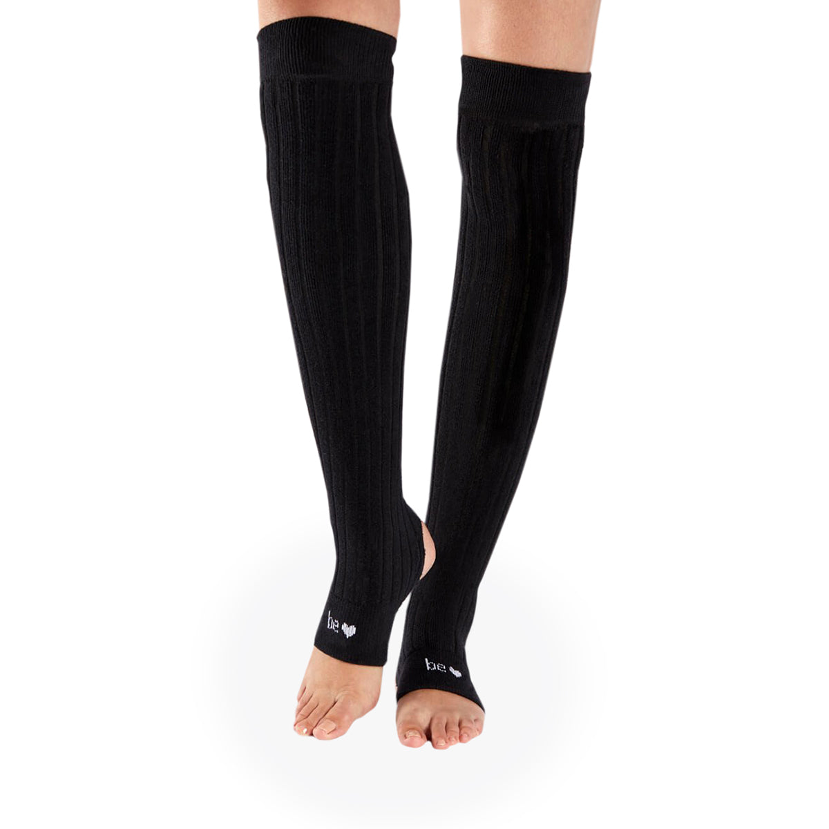 be love stirrup grip leg warmers black/white, sticky be socks, best grip socks, best grippy socks, best yoga socks, best pilates socks