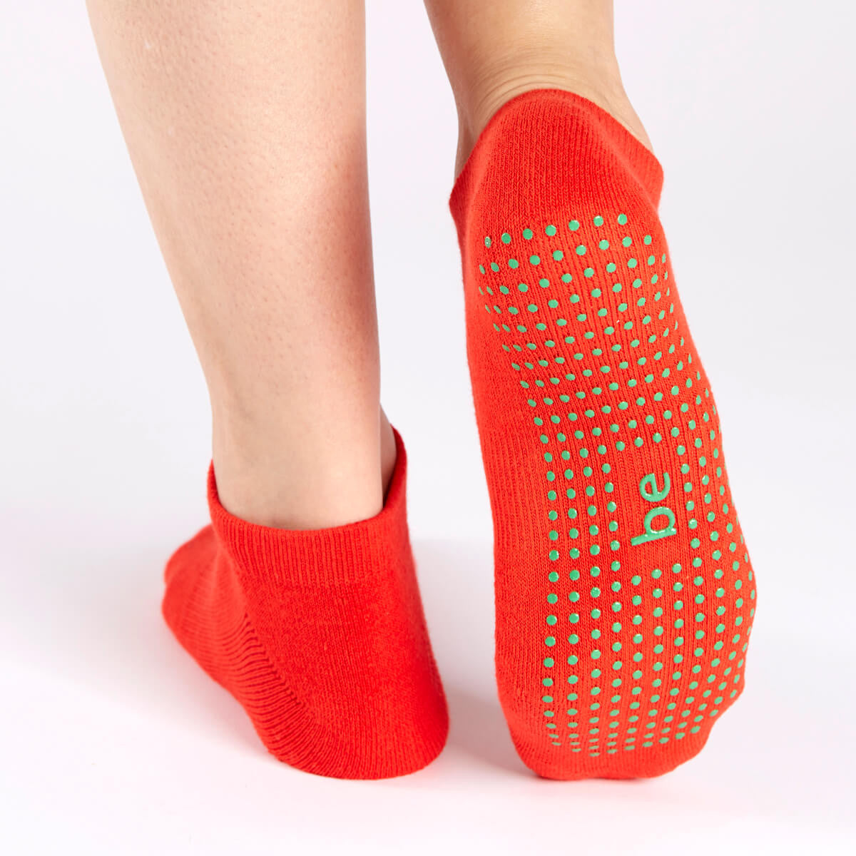 SALE Be Merry Grip Socks (Red Berry/Green)