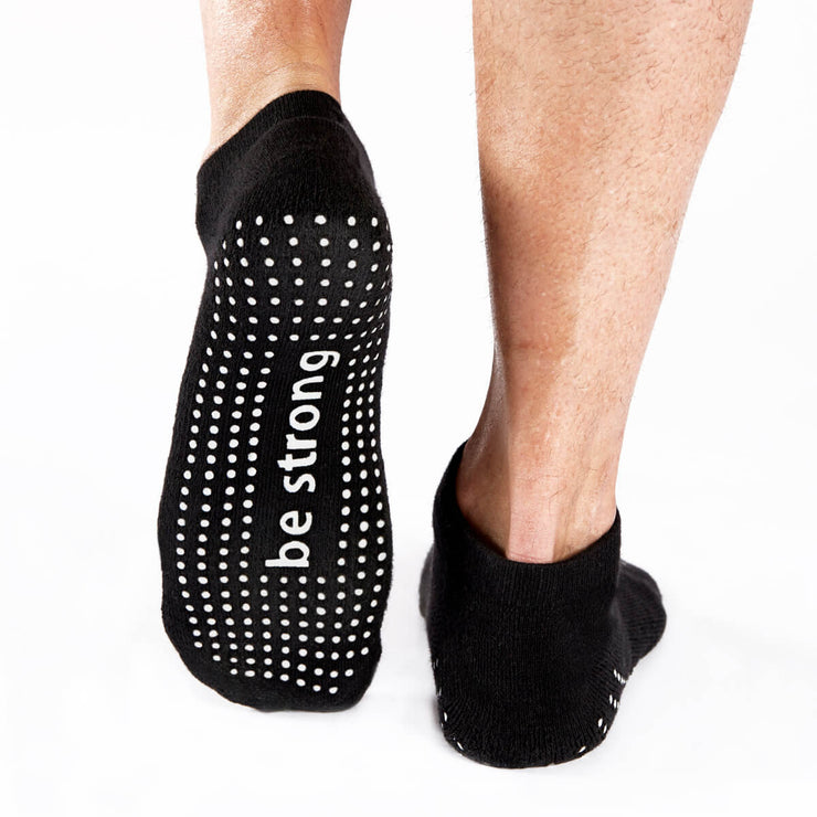 Mens Be Strong Grip Socks (Black/Slate)