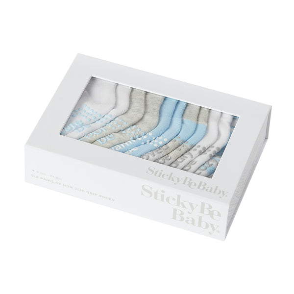 Baby Box 6 Pack (Sawyer)  Sticky Be socks – Sticky Be Socks