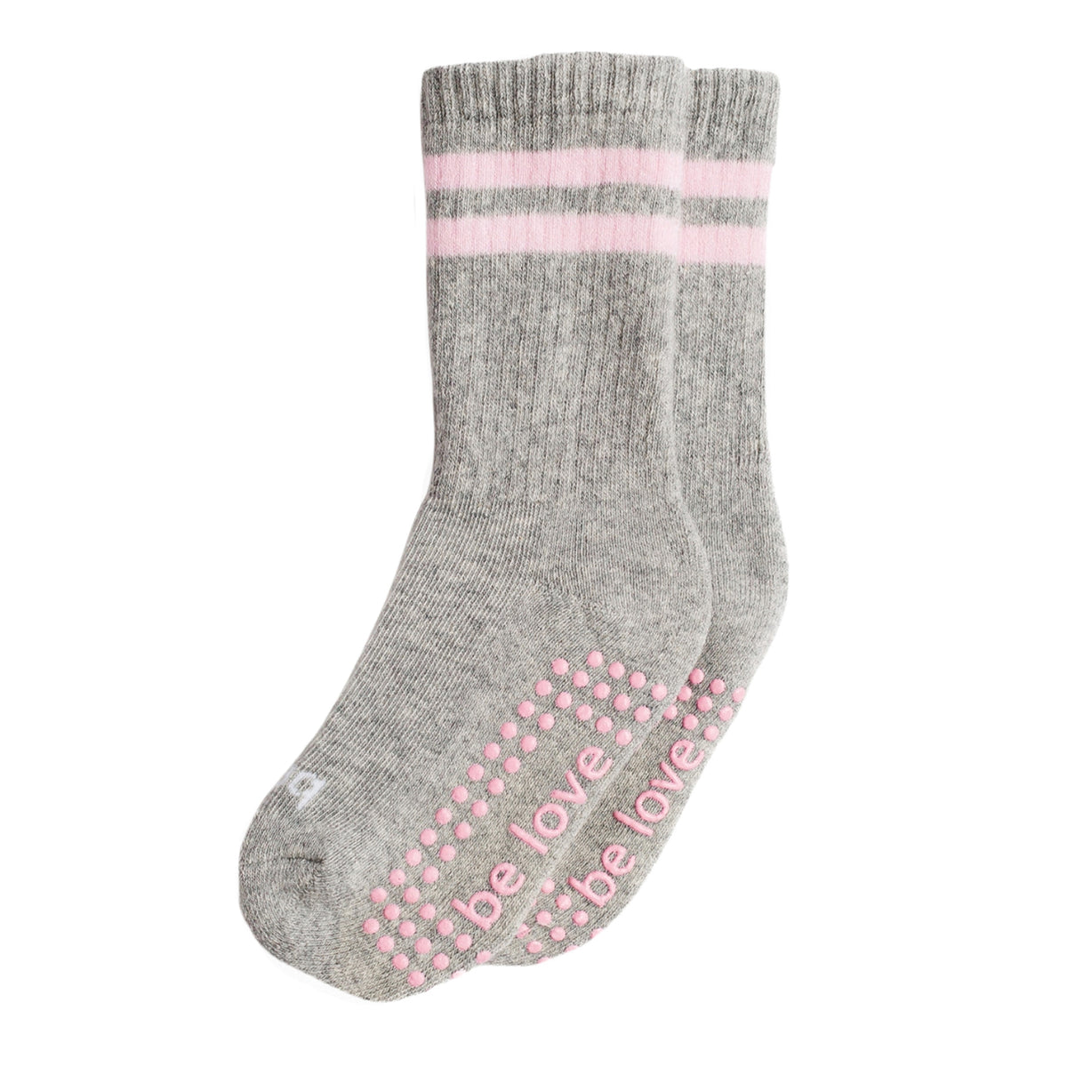 Girls 2 Pack Grip Crew Socks 2T-4T (Gia)