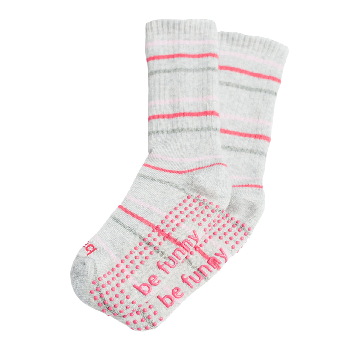 Girls 2 Pack Grip Crew Socks 4T-6T (Cate)