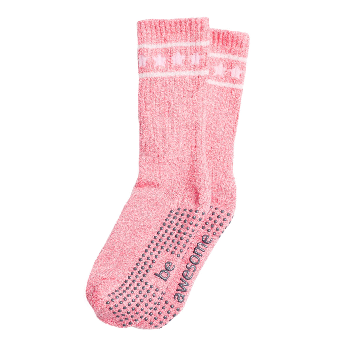Girls 2 Pack Grip Crew Socks 4T-6T (Cate)