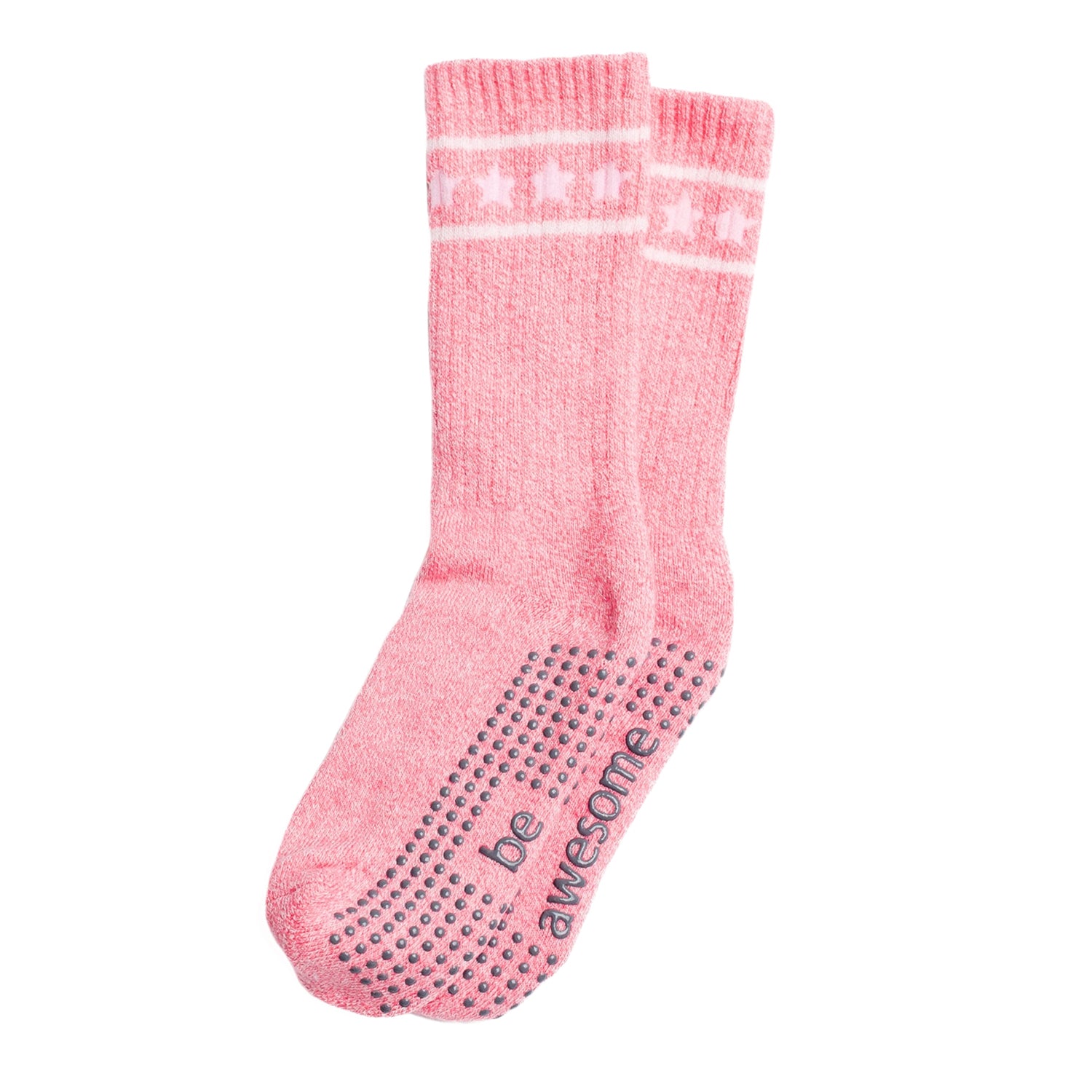 Girls 2 Pack Grip Crew Socks 4T-6T (Cate)