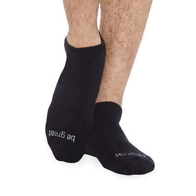 mens be great no grip socks black/light grey, sticky be socks, best grip socks, best grippy socks, best yoga socks, best pilates socks