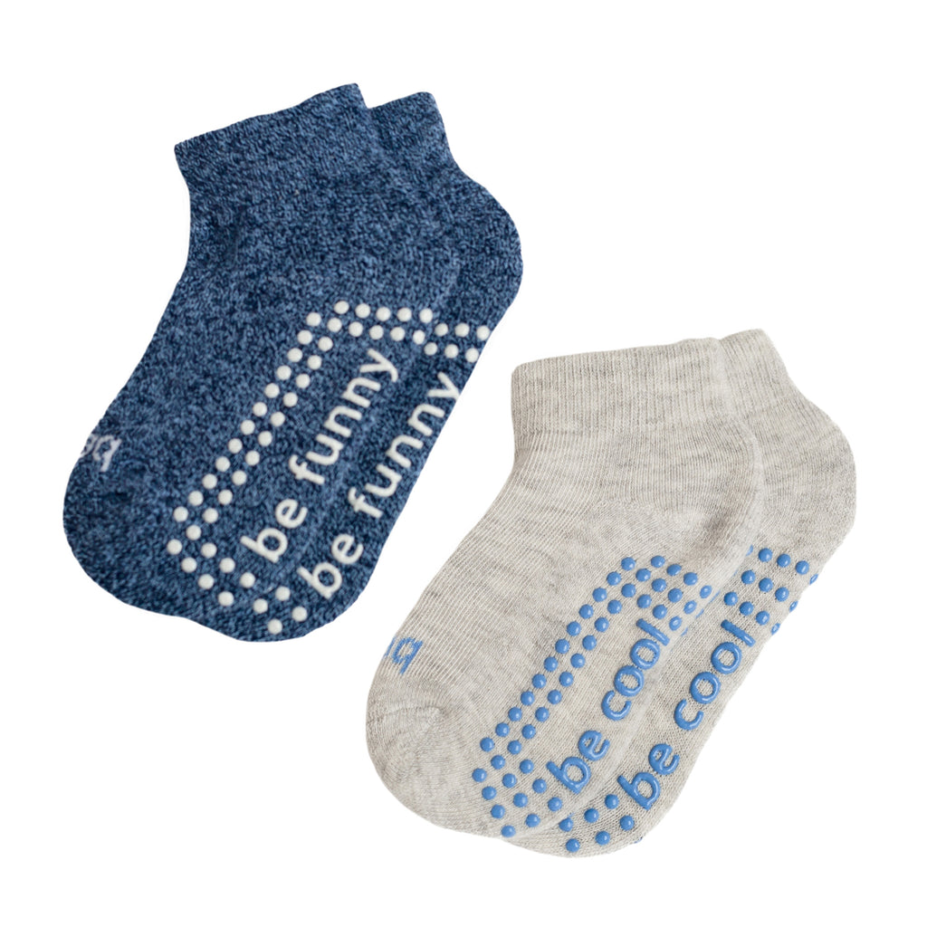 Sticky Be Socks Boys' 2 Pack Grip Socks (2T-4T)